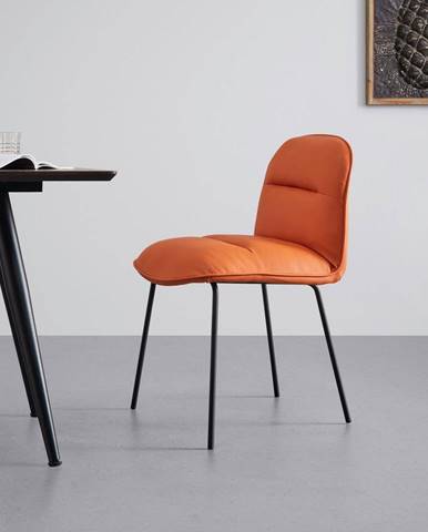 Oranžová stolička Möbelix